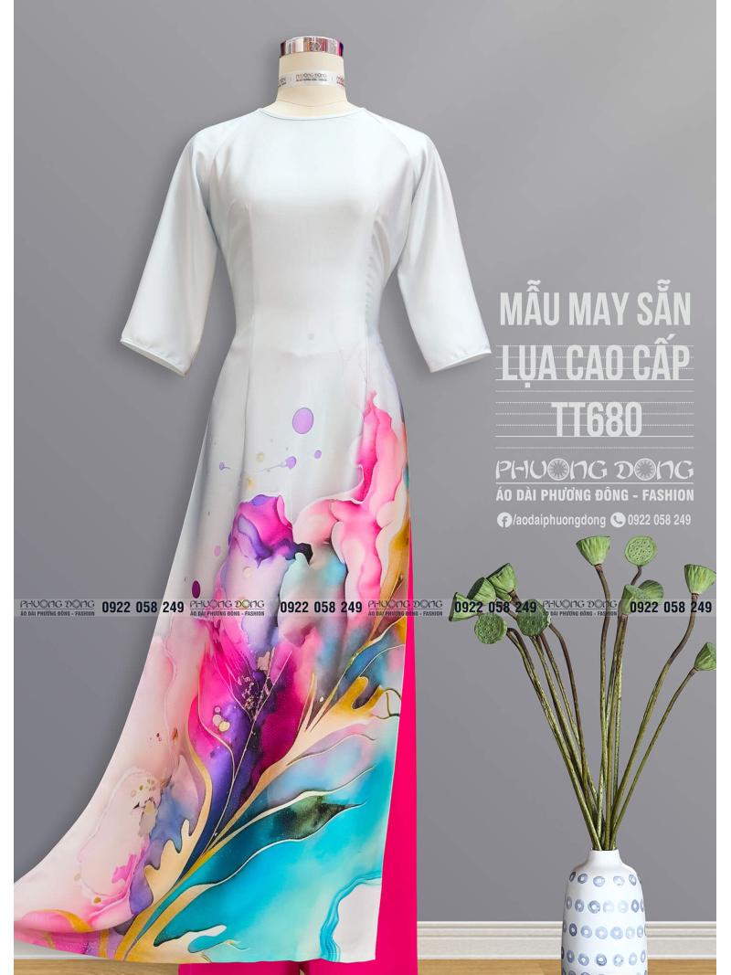 Áo Dài Truyền Thống Lụa Cao Cấp TT680